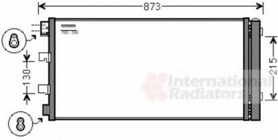 VAN WEZEL 43005475 -  Конденсатор, кондиционер